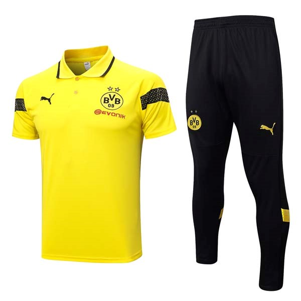 Polo Borussia Dortmund Conjunto Completo 2023-24 Amarillo